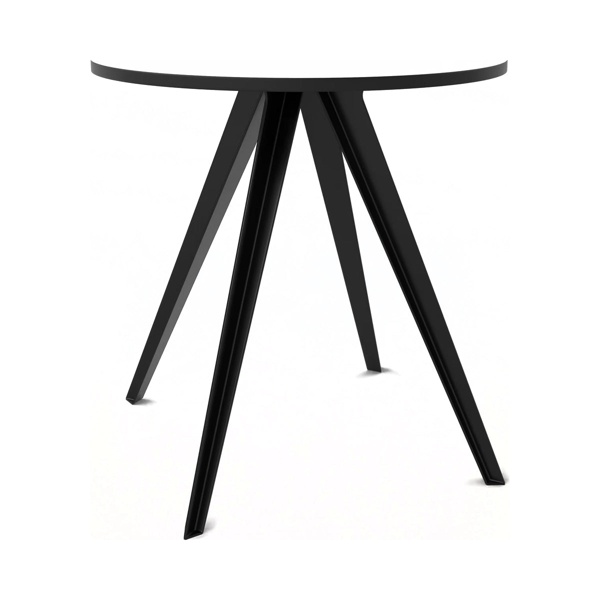Franky legs in black with a round white top