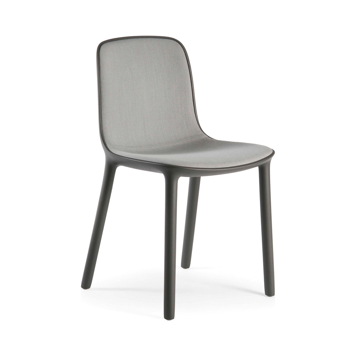 Freya Chair in Anthracite, three-quarter view