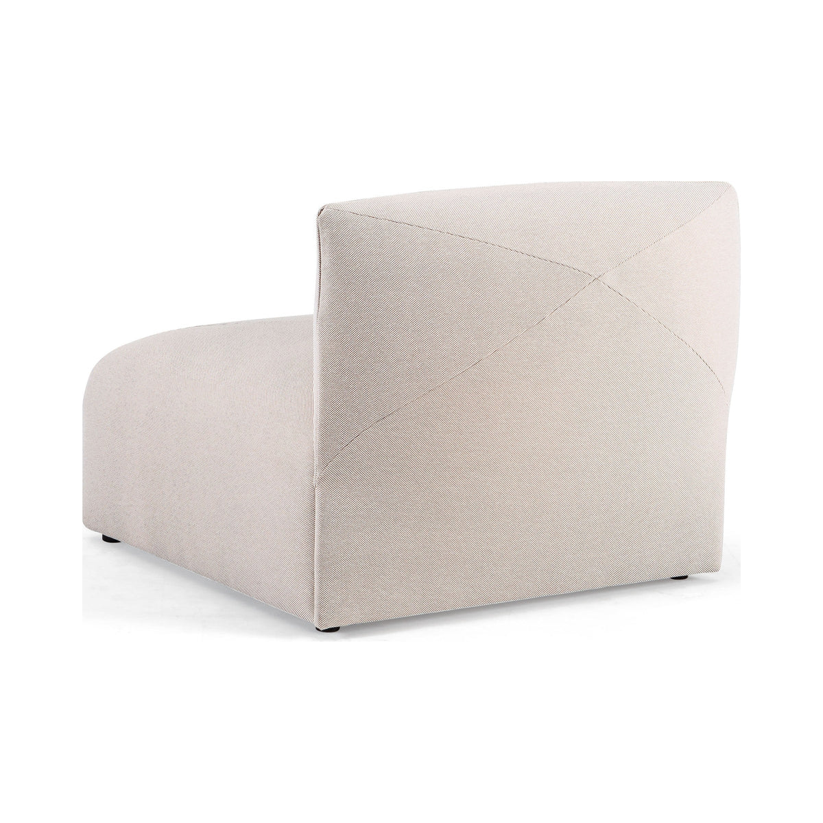 Blob Lounge 1-seat module in blush, back view