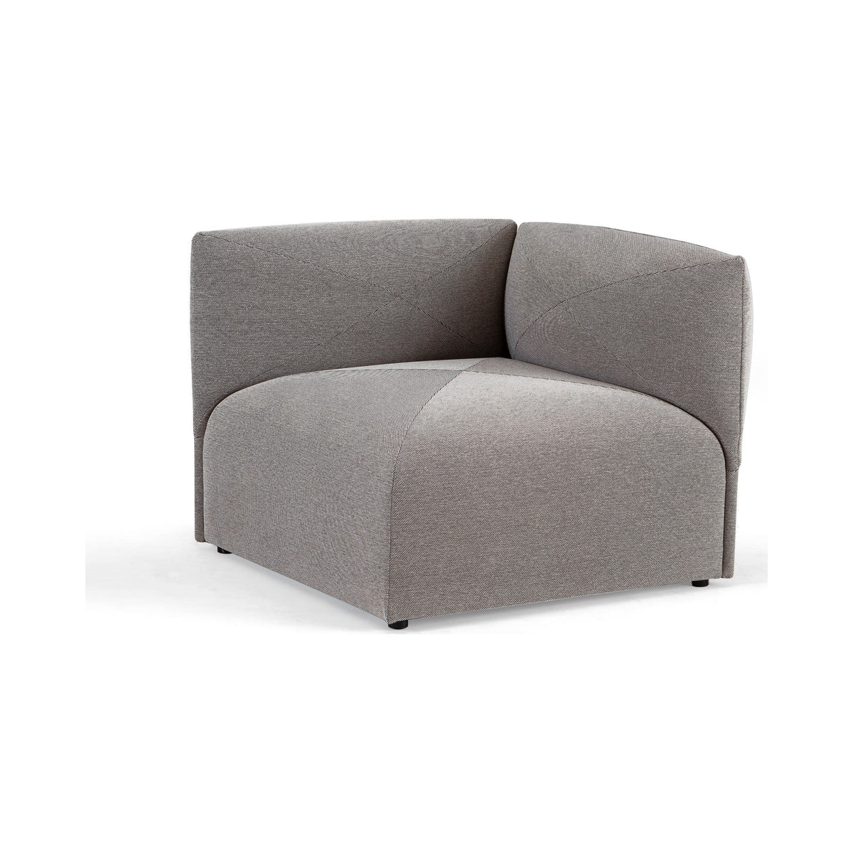 Blob Lounge corner module in grey, front view