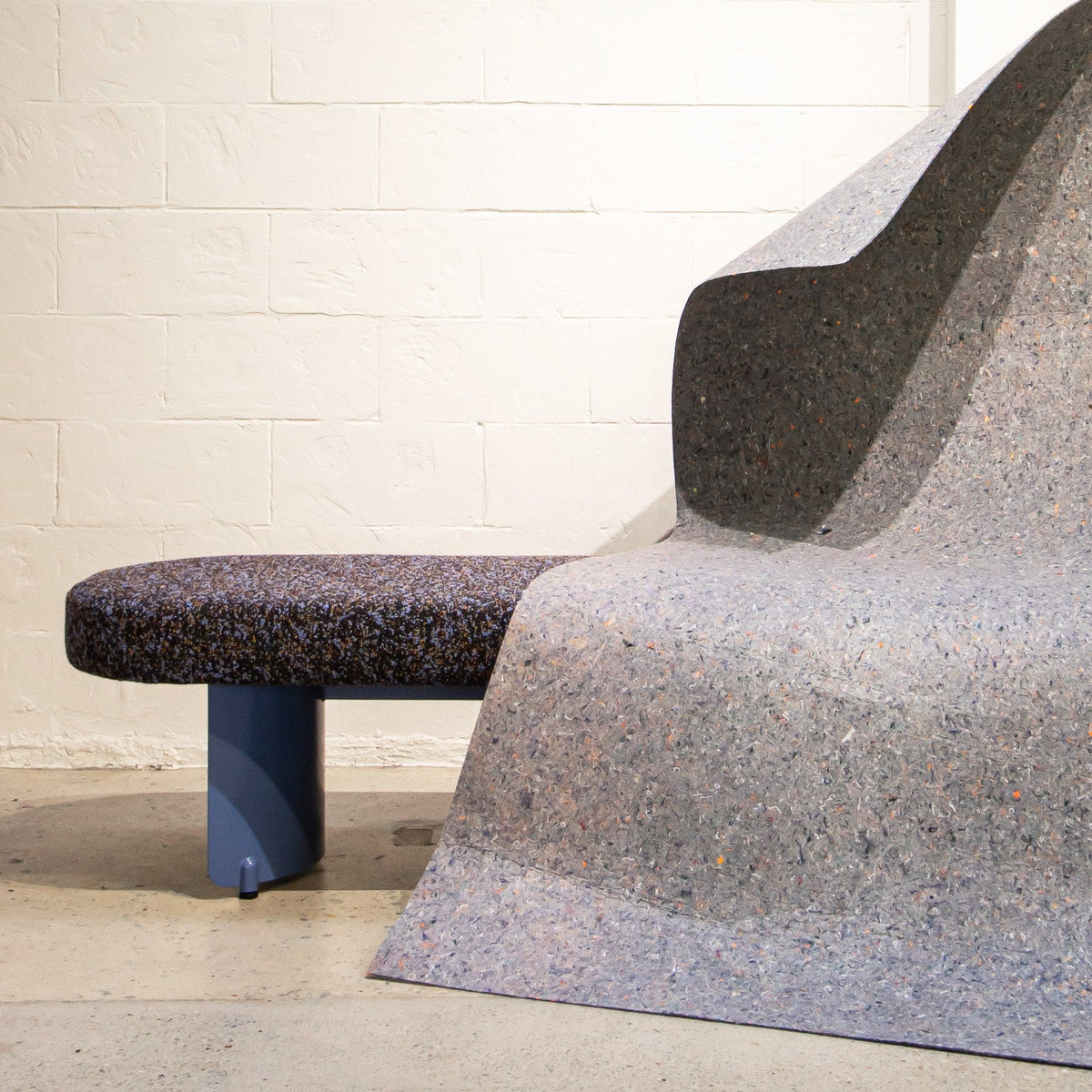 HALFMOON bench in a styled space