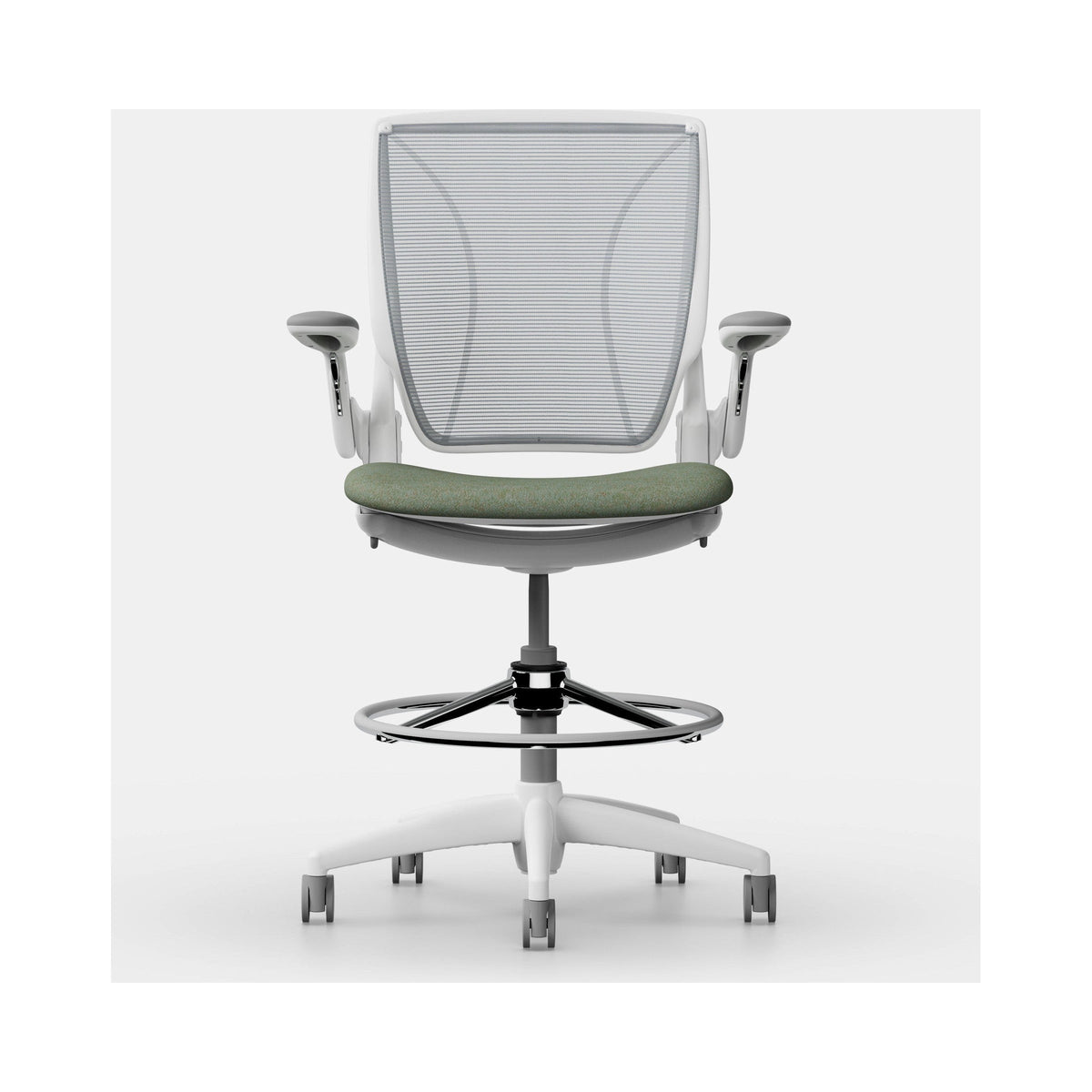 Diffrient World high task stool with foot ring