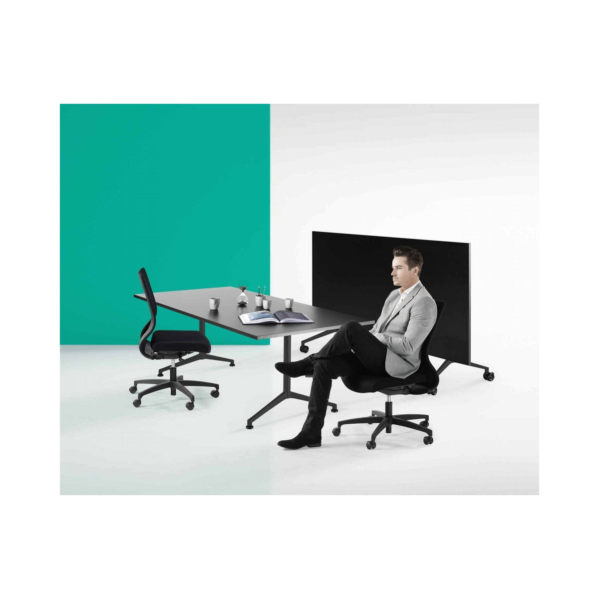 I.AM table in use as a desk