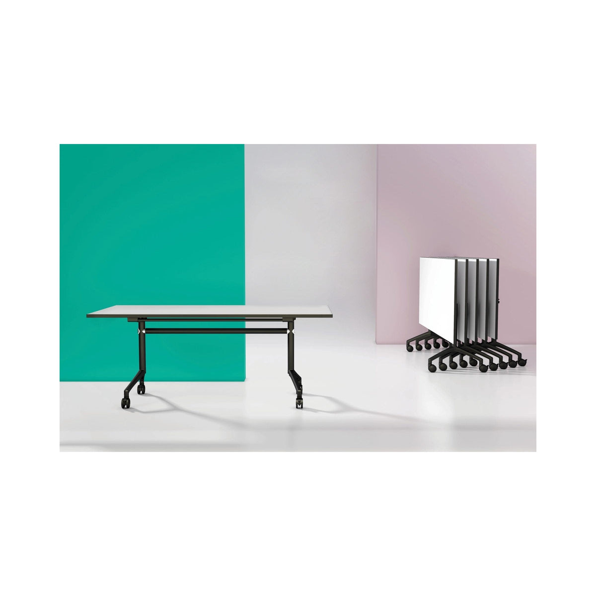 I.AM Turn folding tables, stacked