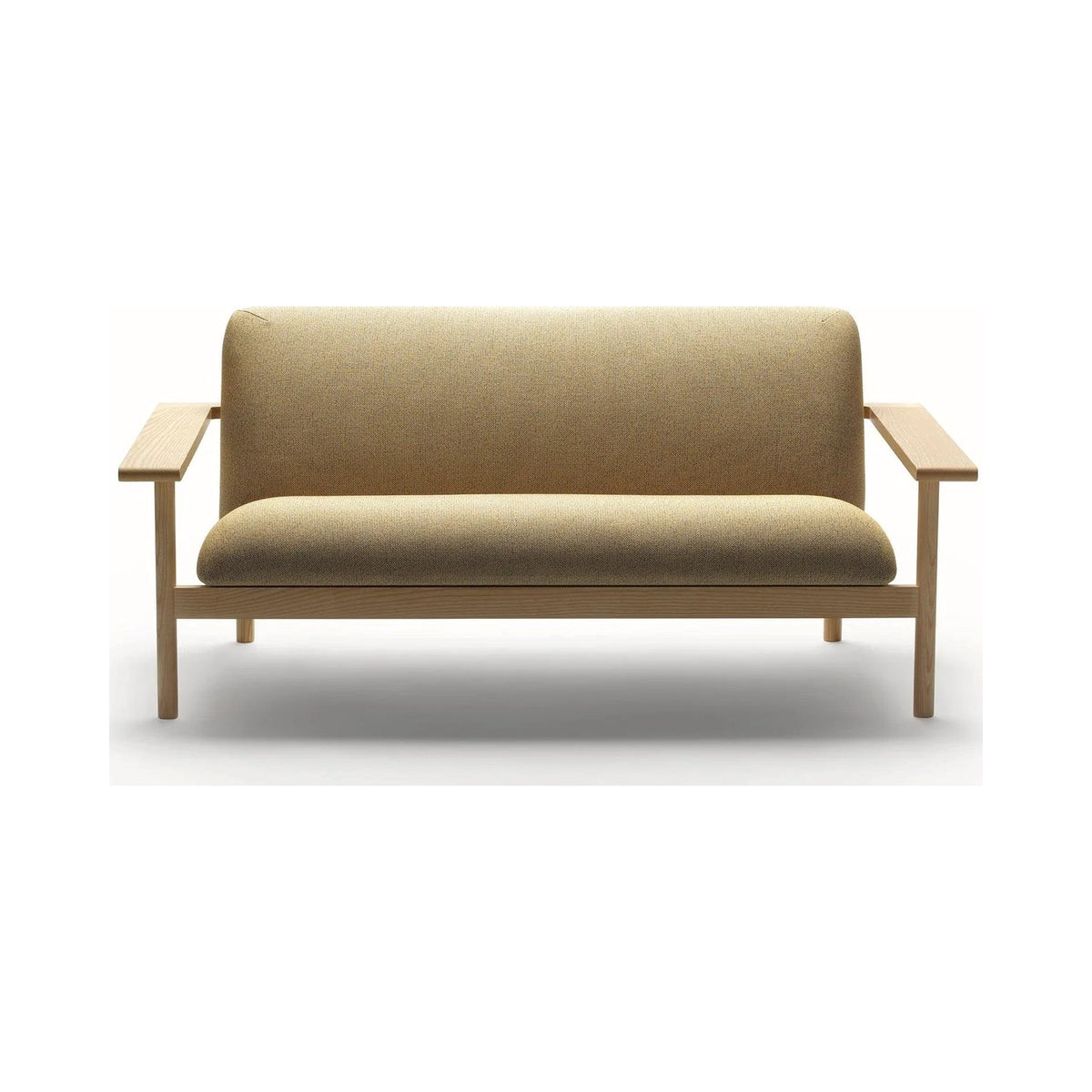 Kinoko sofa with ash frame in olive