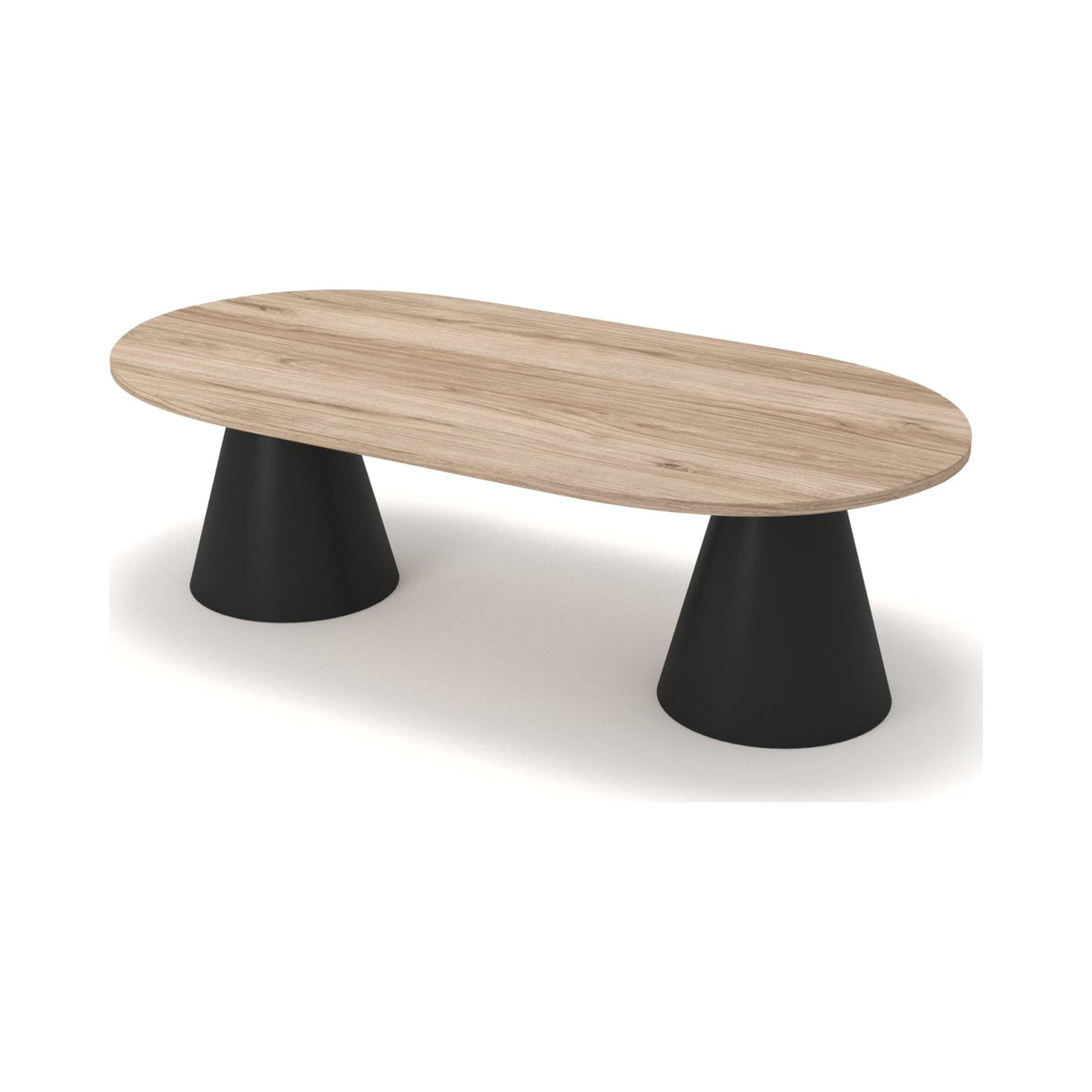 Kone dual-base table, three-quarter view