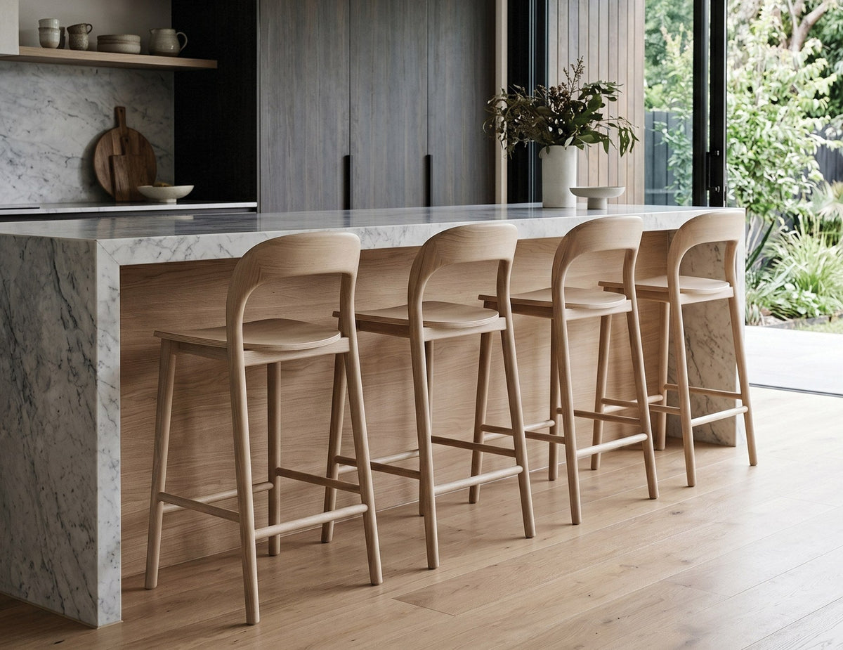 Mia Bar Stool in a styled interior