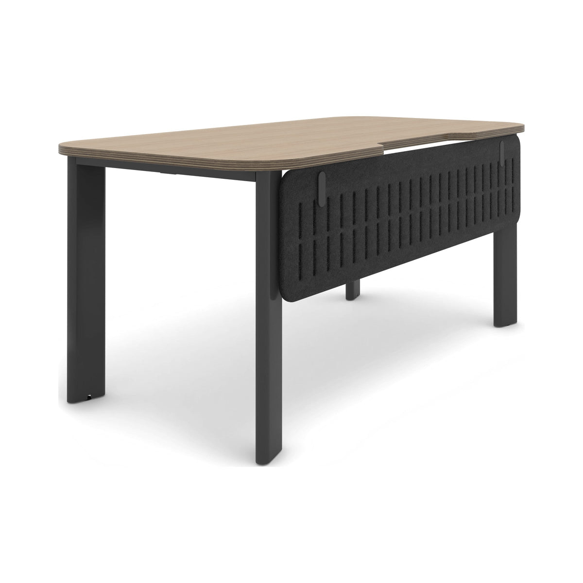 OBLONG desk with modesty panel