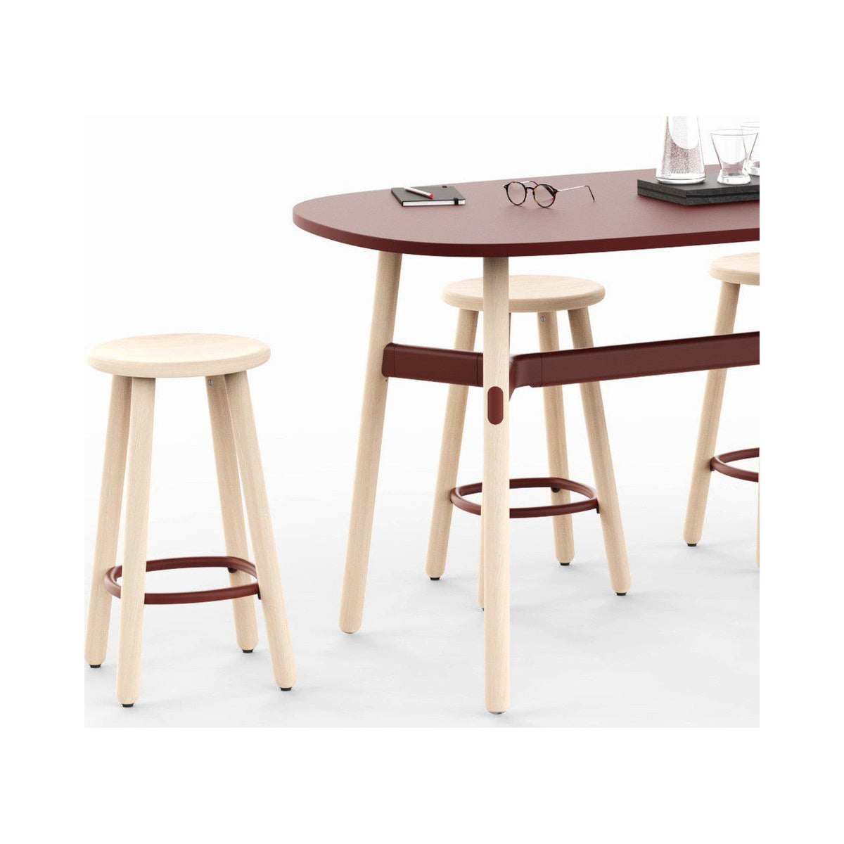 Okidoki Too stools at an Okidoki table
