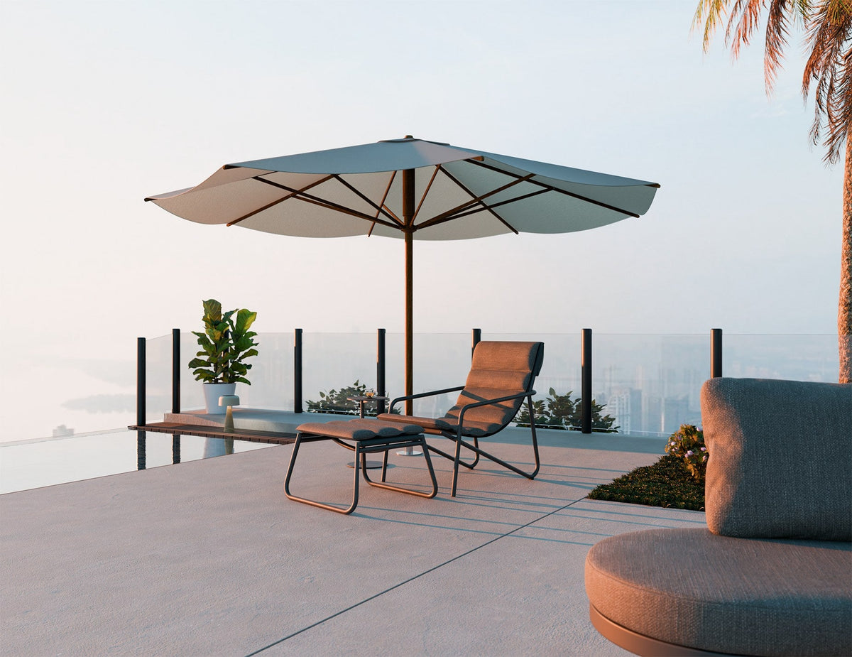 Paloma Outdoor Lounge Chair in a styled interior