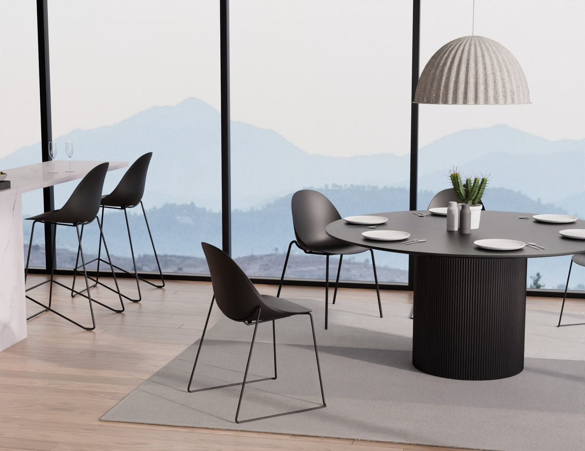 Pebble Stool in a styled interior