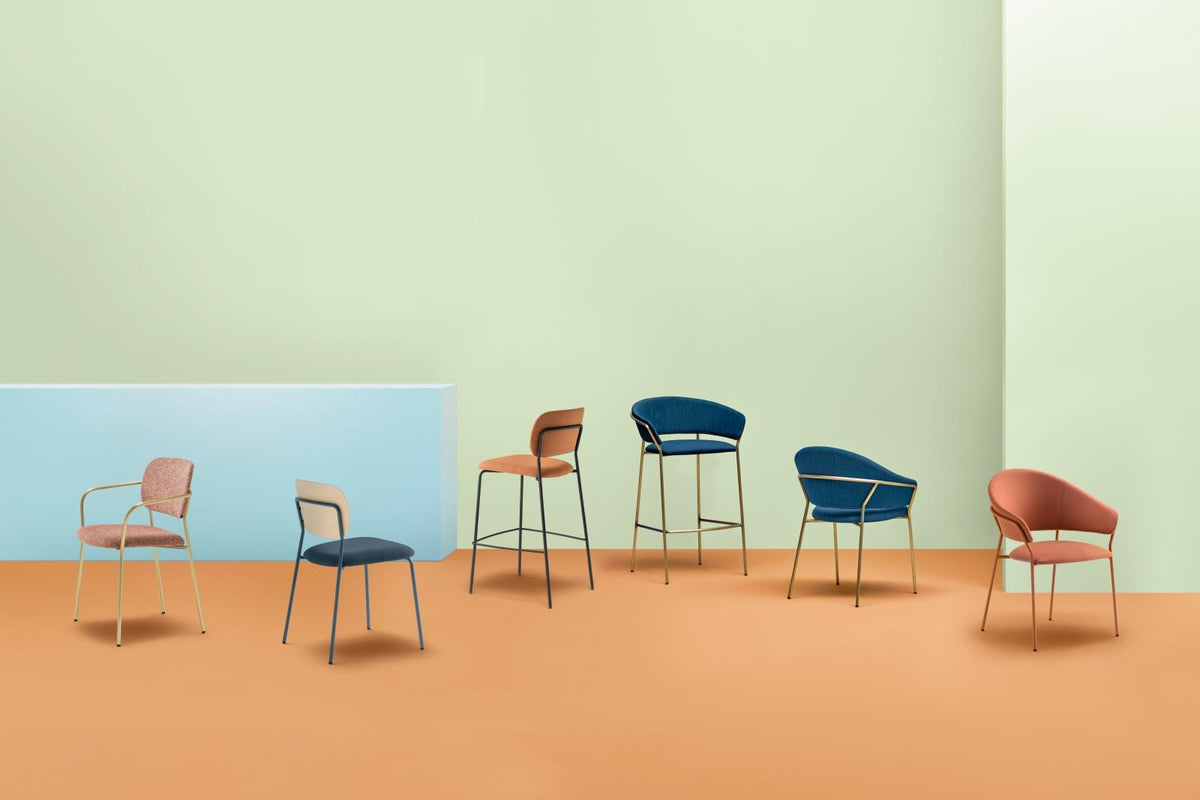 Pedrali Jazz Stool in a styled interior