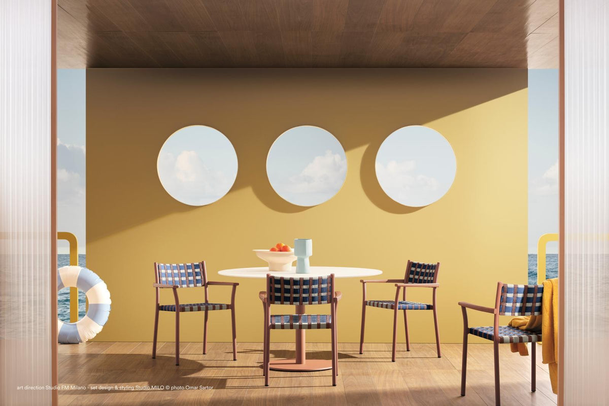 Pedrali Nuova Guinea in a styled interior
