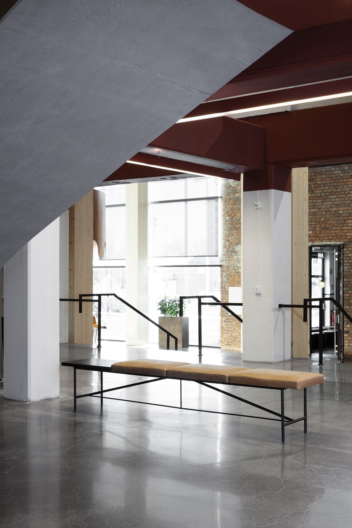 Piano Bench in a public interior