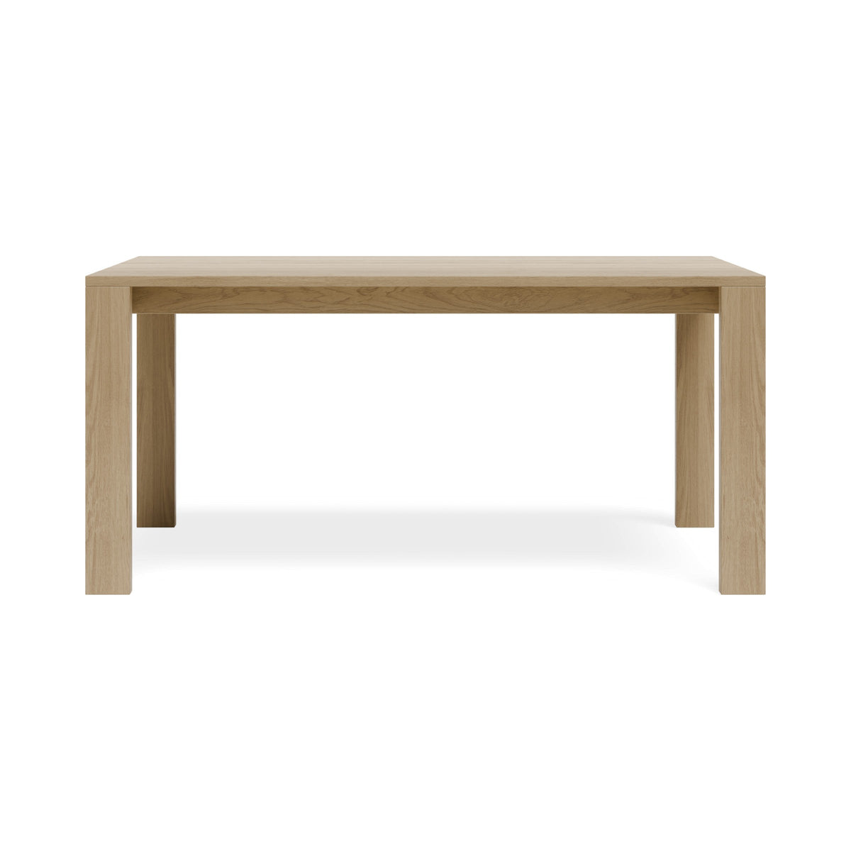 Pier 1600 mm dining table in natural oak, front view