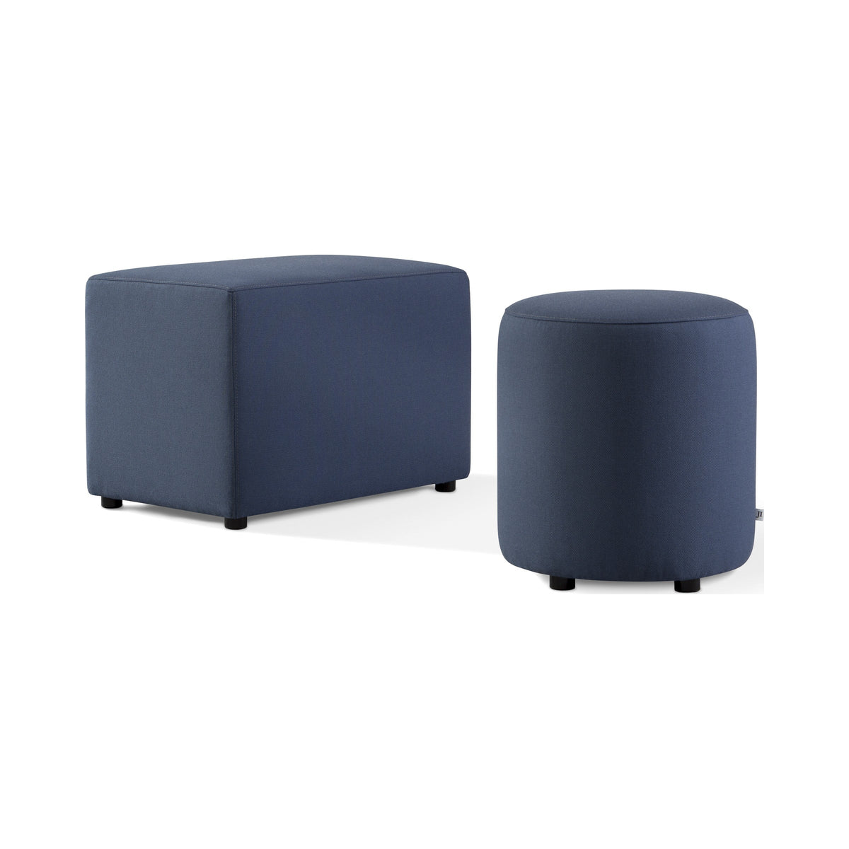 Polly poufs in navy