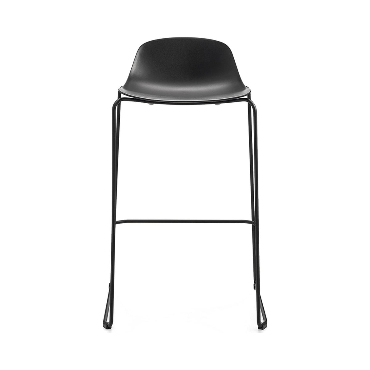 Pure Loop Mini Rod bar stool in black