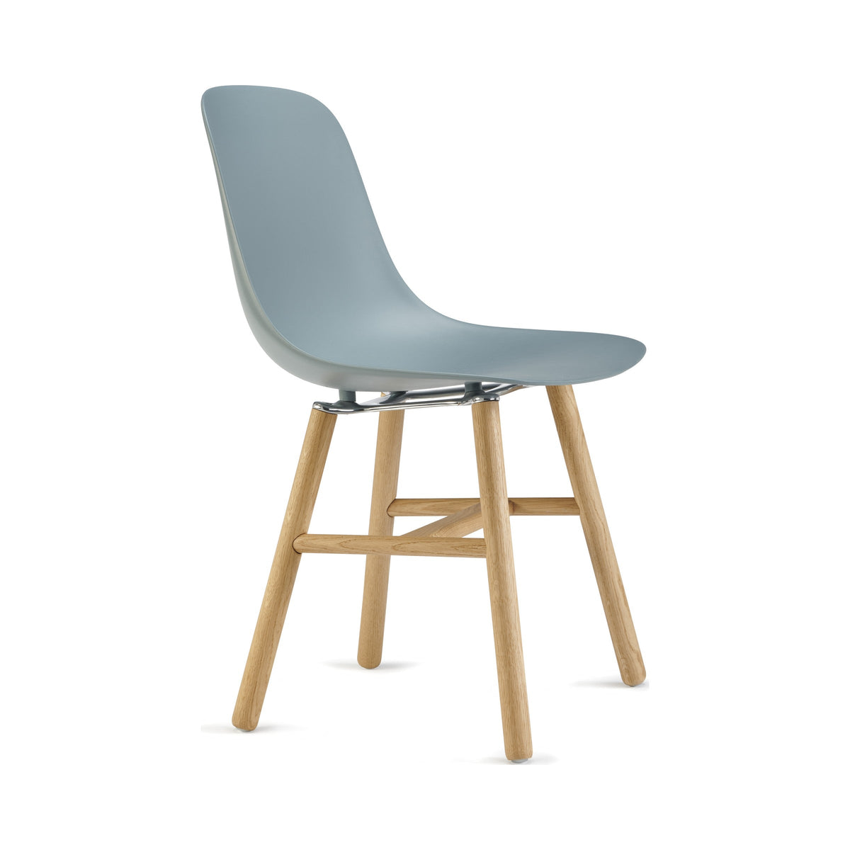 Pure Loop Wood Leg Chair in Powder blue