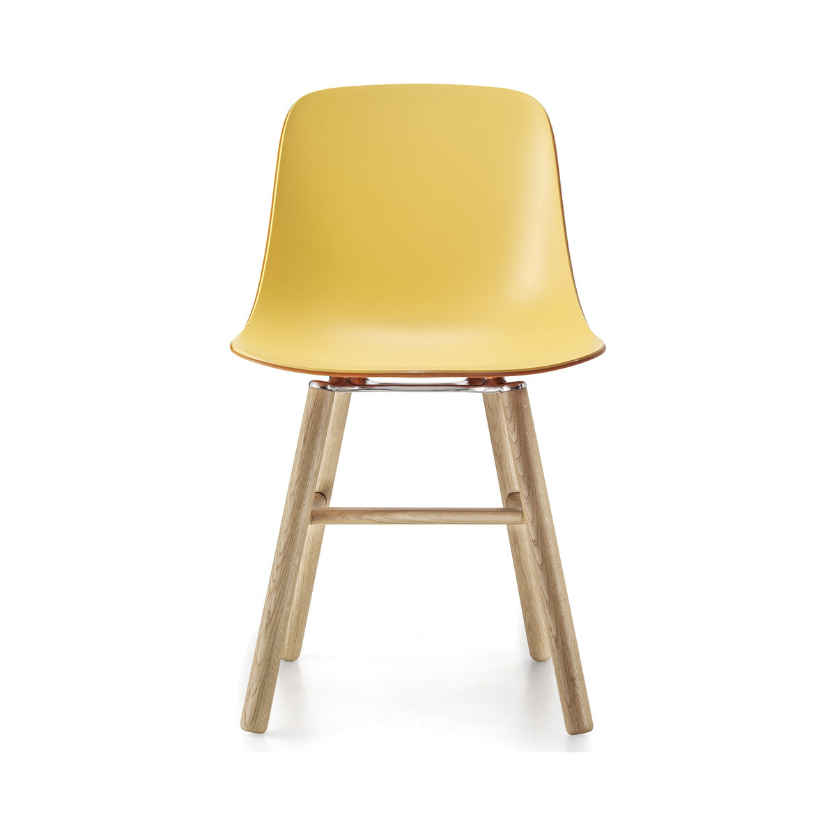 Pure Loop Binuance Wood Leg Chair in yellow