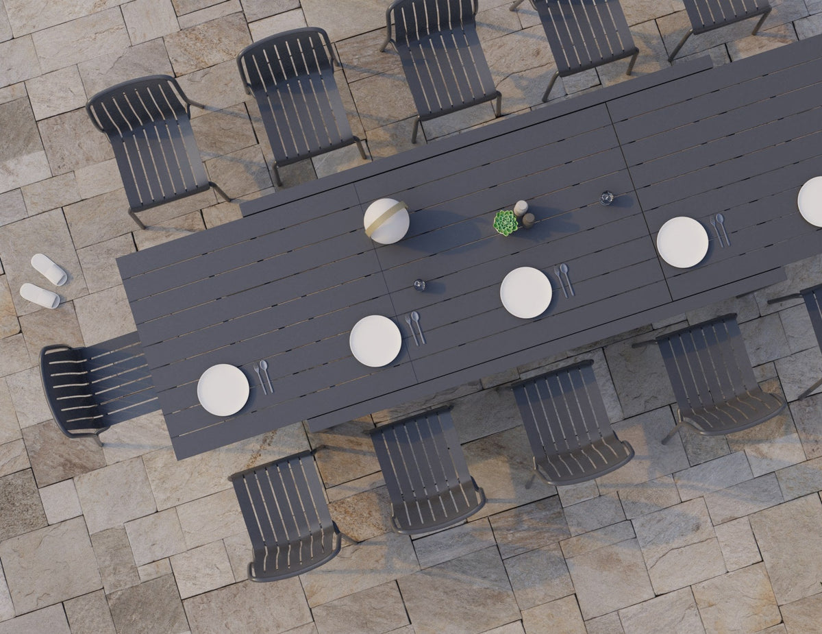 Reflect Outdoor Extendable Table in a styled interior