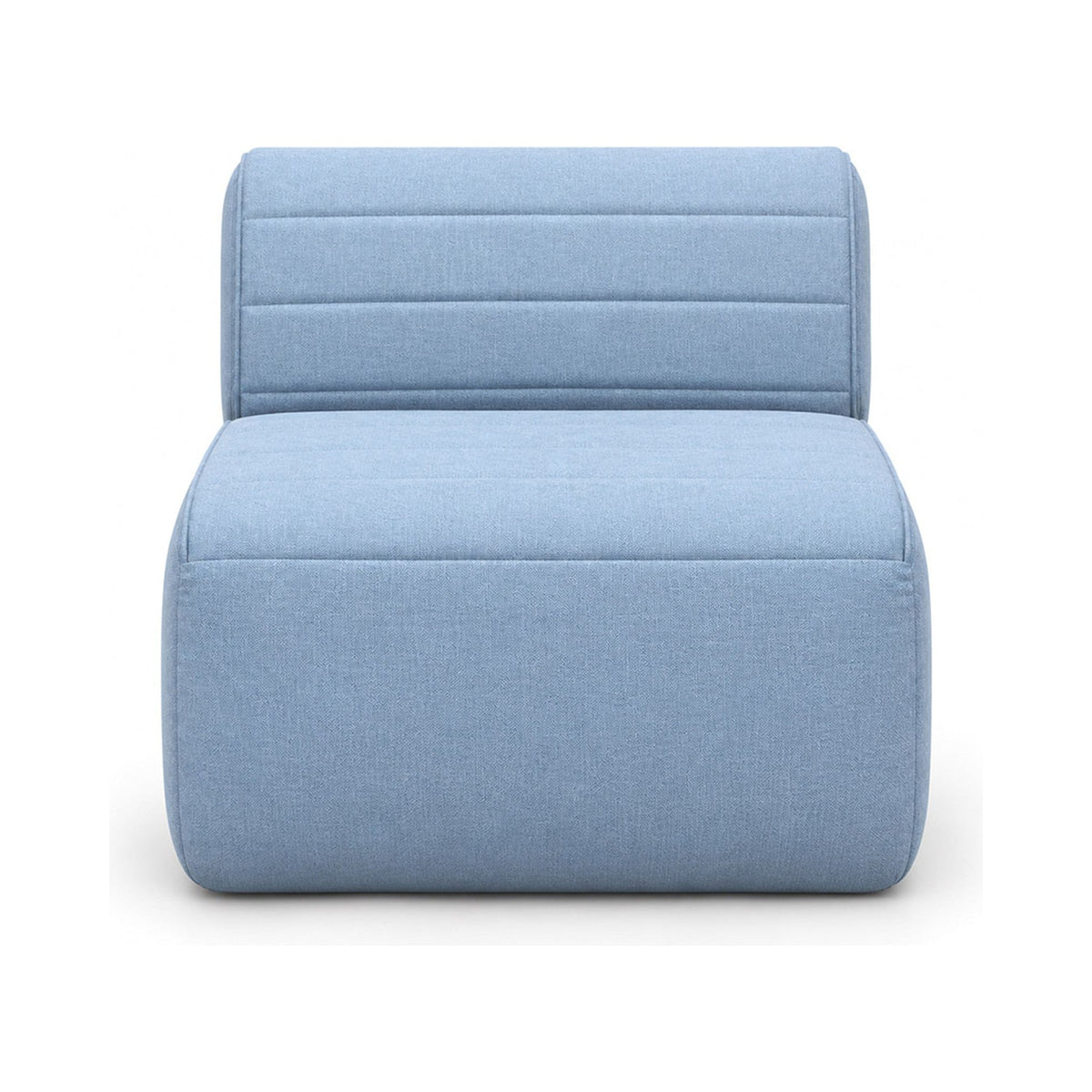 Remix Sofa 1 Seater in light blue, front view