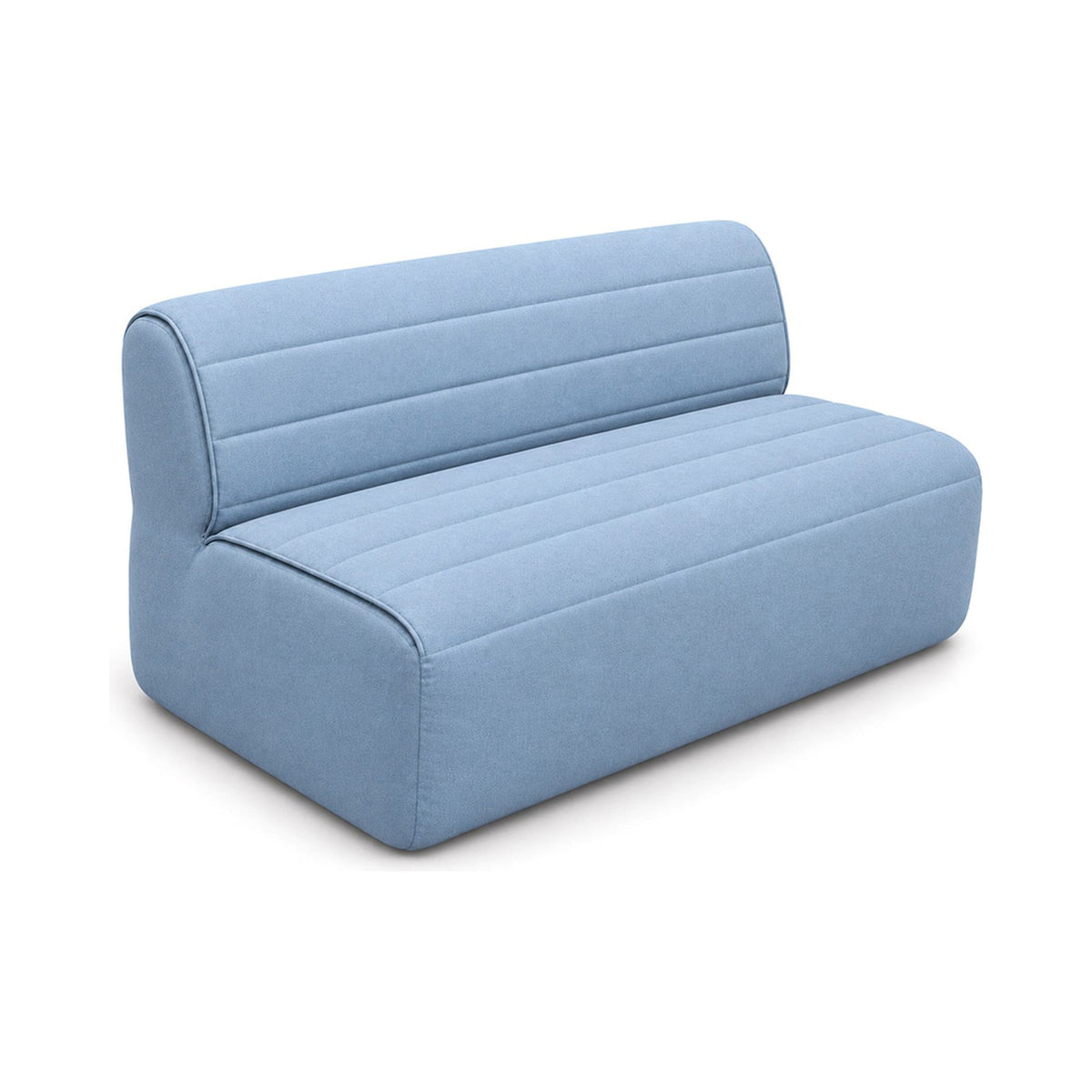 Remix Sofa 2.5 Seater in light blue, three-quarter view