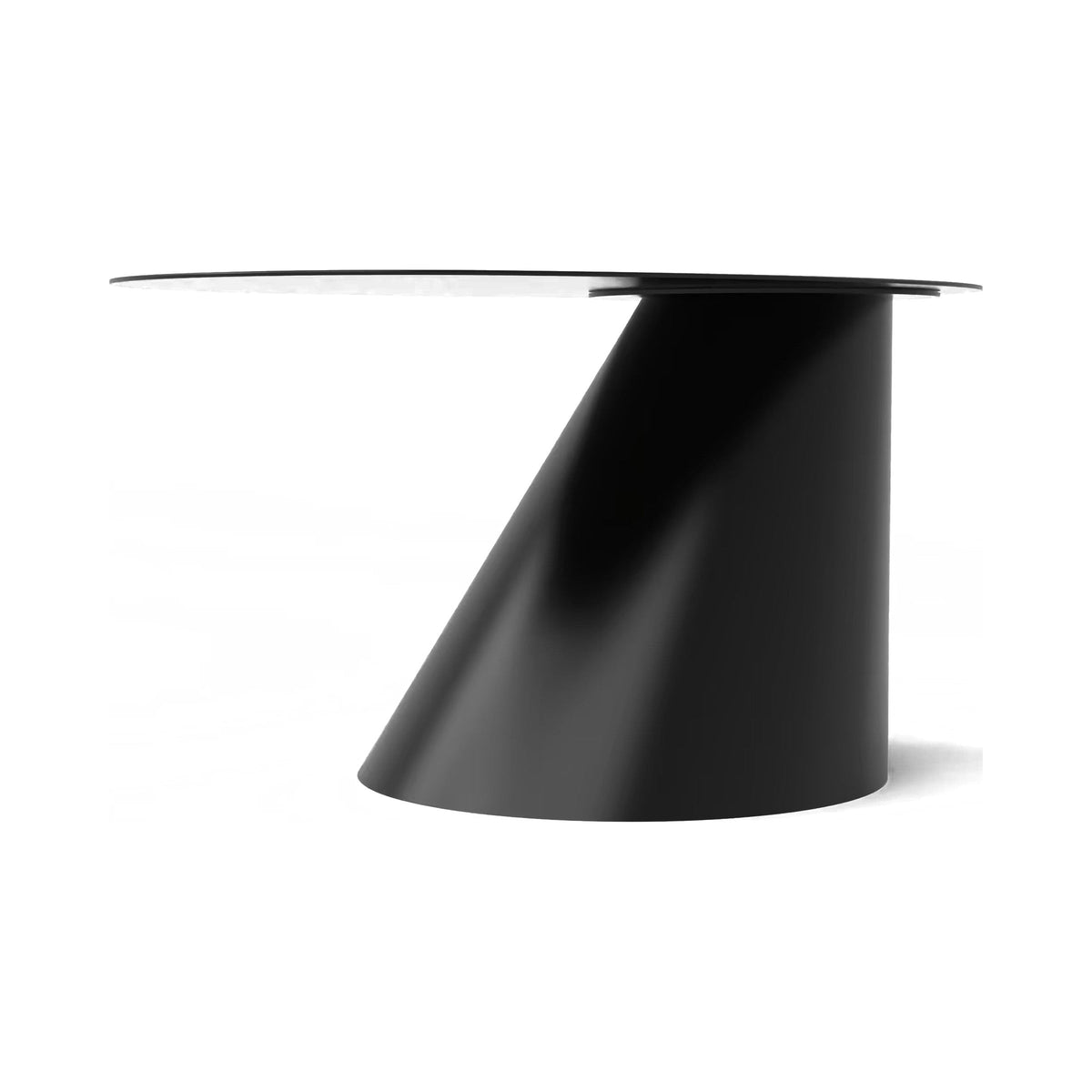 Rita coffee table in black, side view
