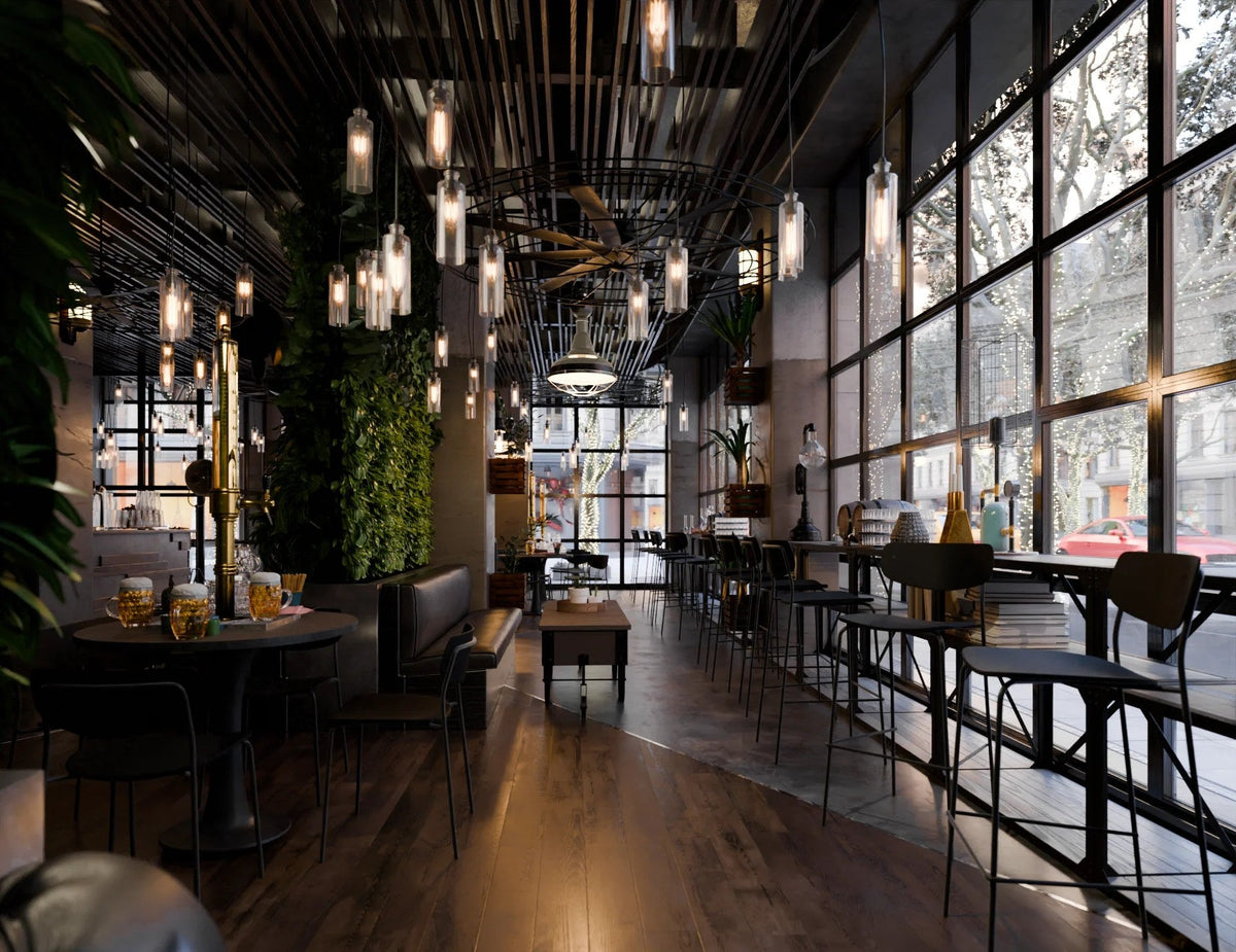 Rylie Bar Stool in a styled interior