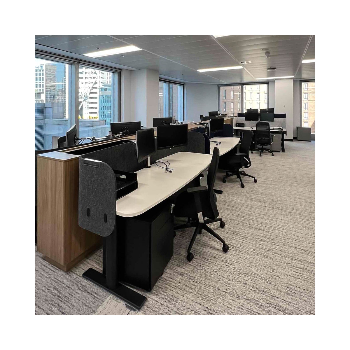 SCORE screens in an office
