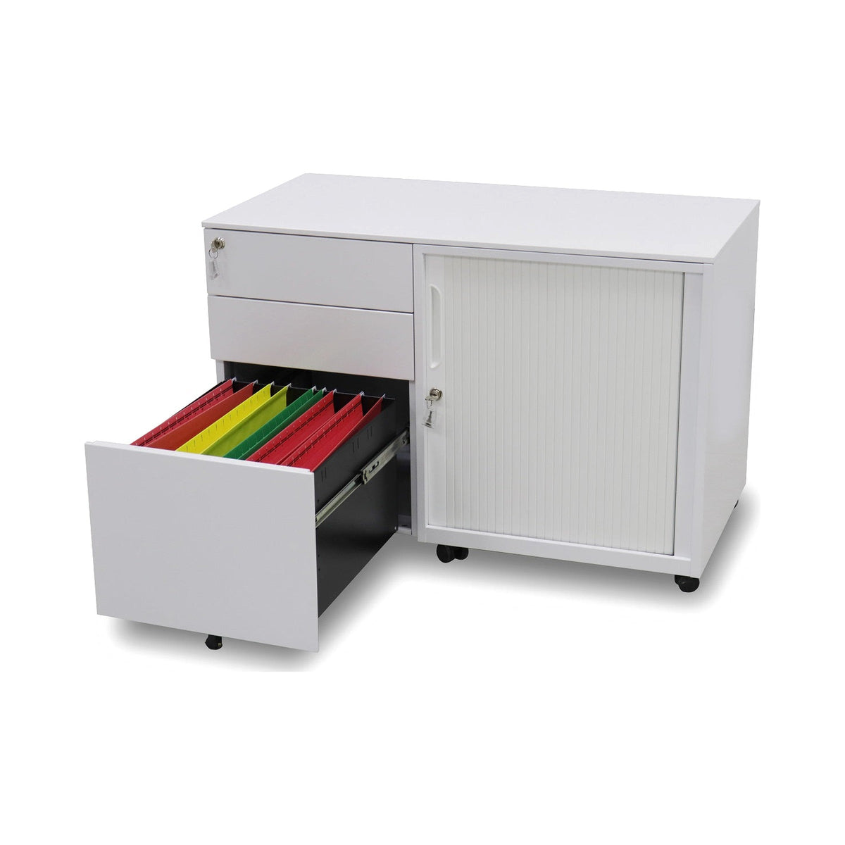 SP Caddy in white with drawers open