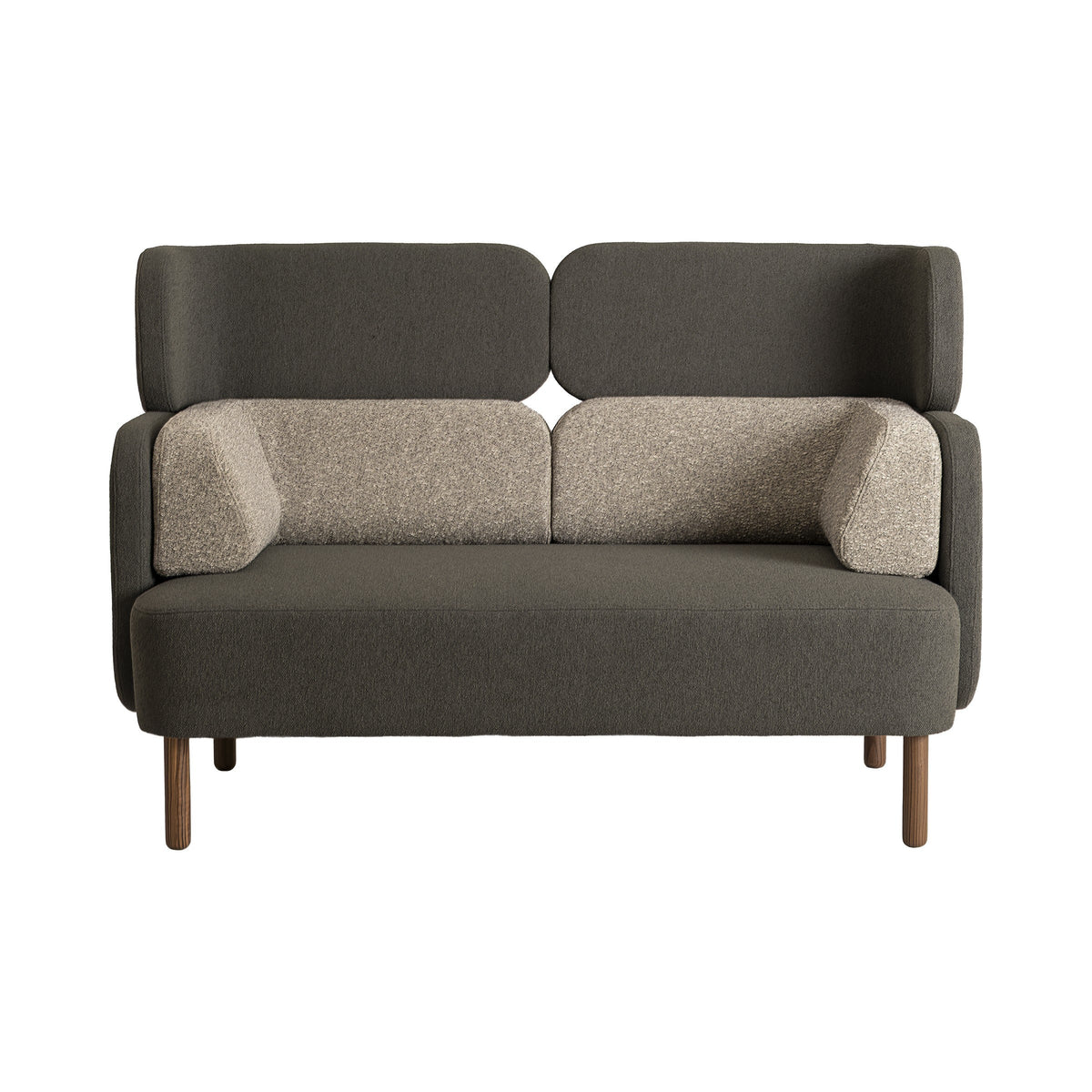 Story Sofa in grey, front view