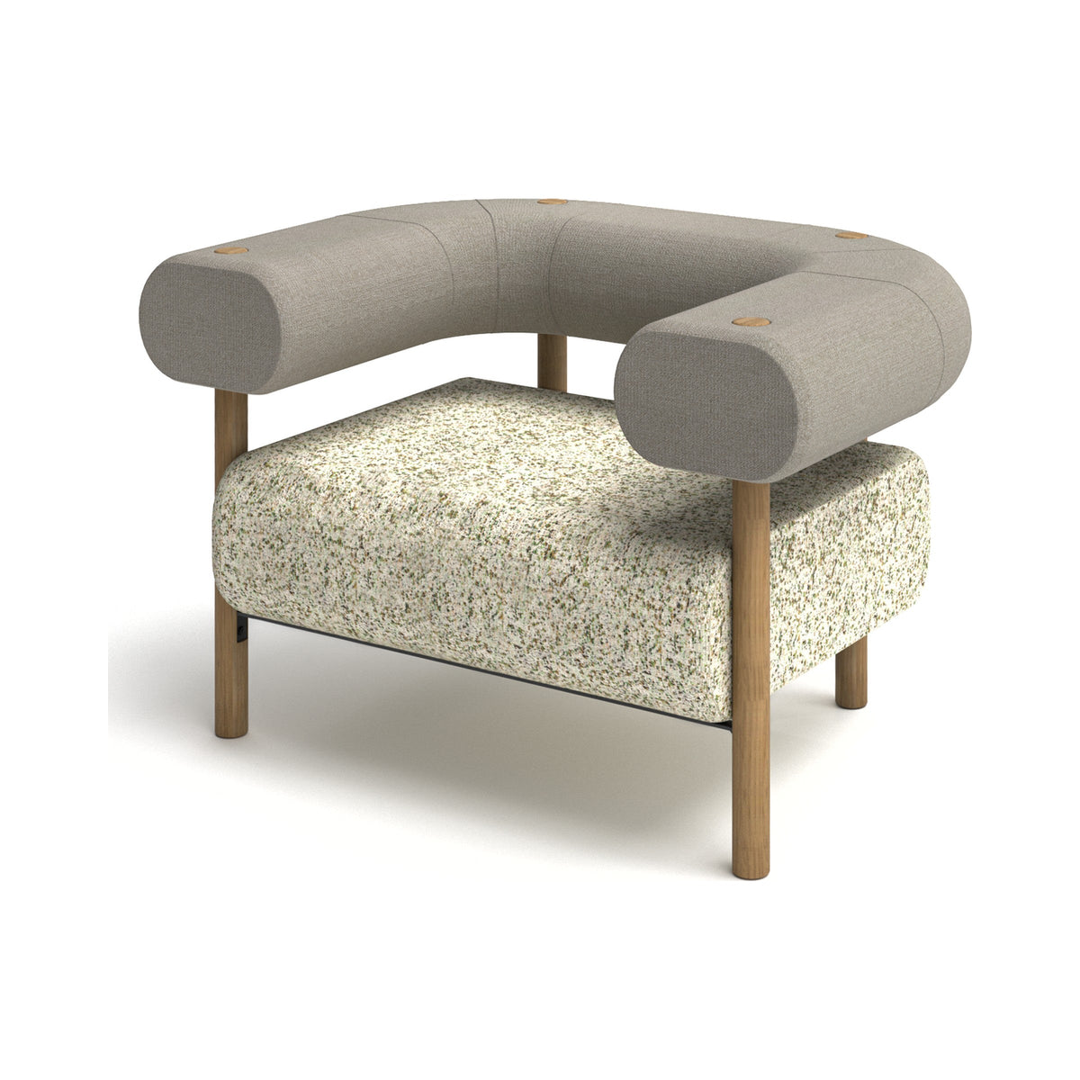 TEND lounge chair in cream