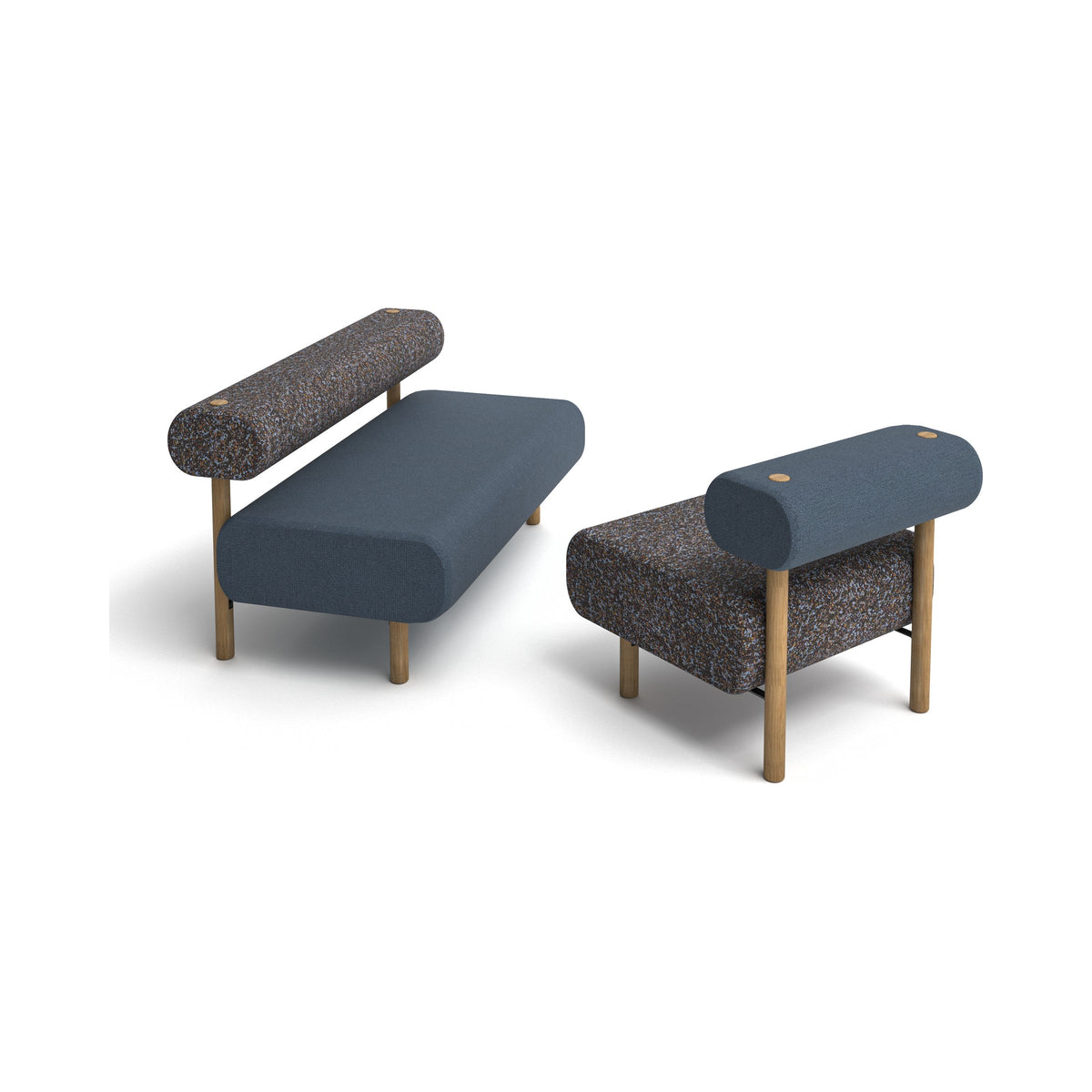 TEND double lounges in navy