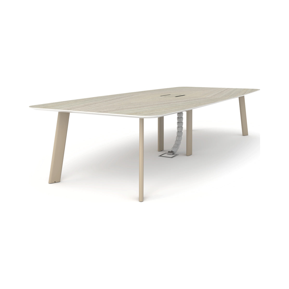 ZERO umbilical feeding a meeting table